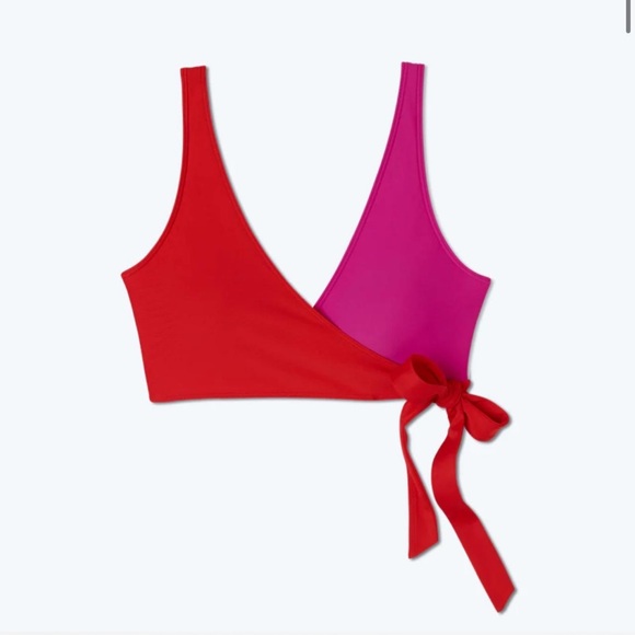 Summersalt Pink and Red Wrap Bikini - Picture 5 of 8